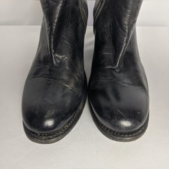 Bed Stu Slate Gray Series Heeled Booties Sz 8 - Picture 2 of 4